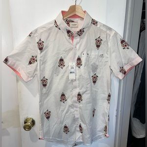 7 Diamonds Floral White Shirt